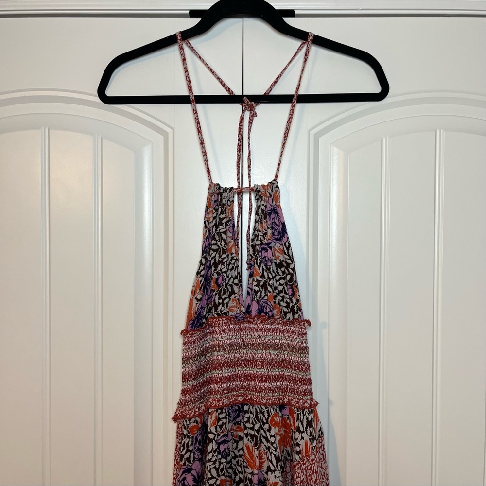 Intimately Free People Gabriela Dress Floral Patchwork Ruffle Spring Size XS - Picture 5 of 14